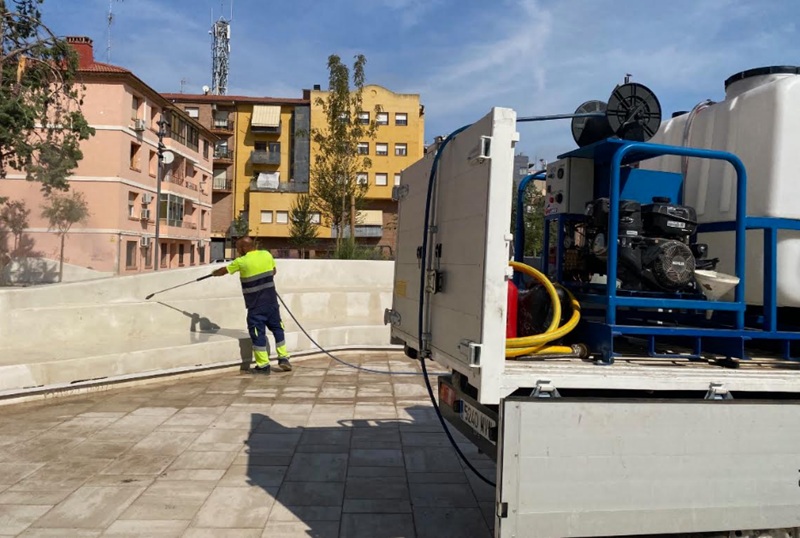 Alcañiz refuerza la limpieza viaria y jardines con cuatro trabajadores del programa JOVEM del INAEM