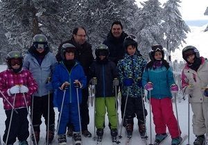 Escolares turolenses la semana pasada en Valdelinares