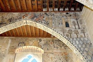 Pinturas medievales del castillo. Foto: Josep Puche