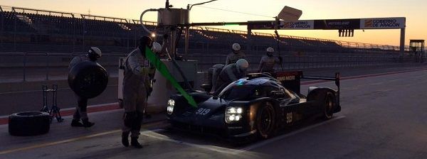 Foto publicada por Romain Dumas durante su entrenamiento en marzo en MotorLand con el Porsche 919 Hybrid