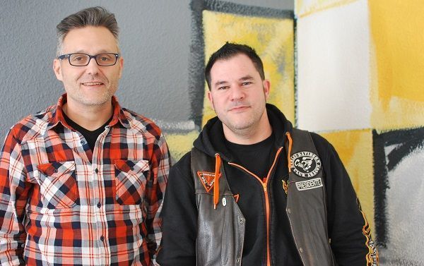 Dos de los alcañizanos organizadores del Super Rally 2016