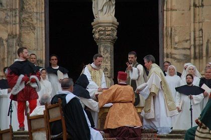 Recreación del juramento. Foto: Ayuntamiento de Caspe