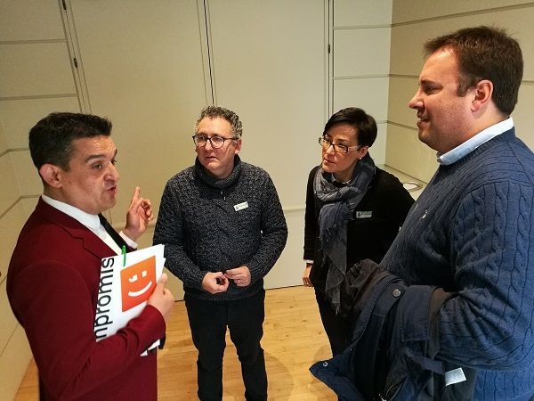 Integrantes de CHA Andorra y Compromís con la alcaldesa Sofía Ciércoles