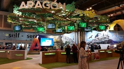 Stand de Aragón en FITUR. Fotografía: Gobierno de Aragón