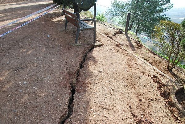 Fotografía del 11 de diciembre de 2016. Misma zona donde comenzó el derrumbe del 18 de abril