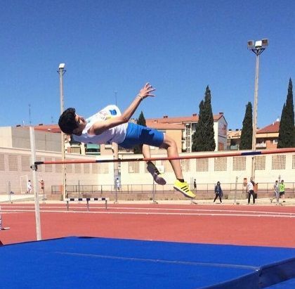Mario Pellicer en Alcañiz. Foto: Federación Aragonesa de Atletismo