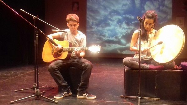 Andrea y Germán ensayando. Foto: Sonia Lanuza