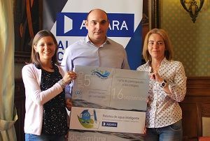 Concurso literario sobre agua inteligente Aquara y el ayuntamiento de Alcañiz presentaron el concurso
