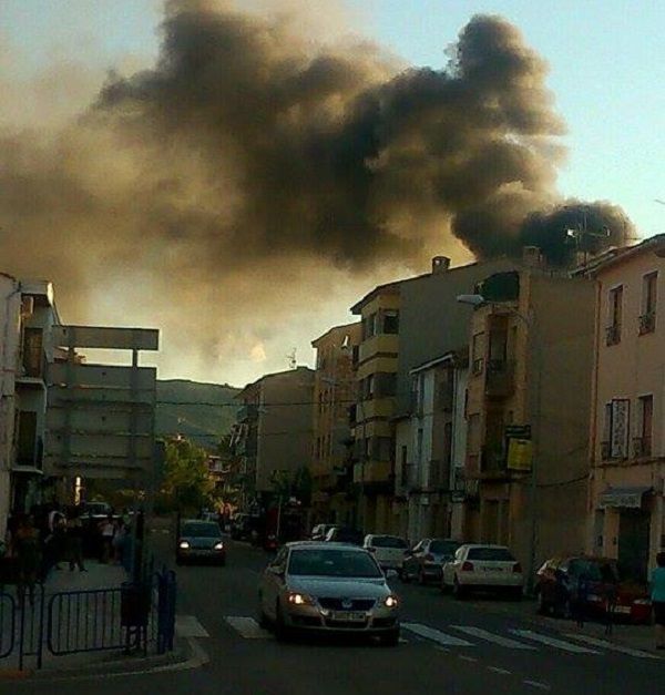 Incendio en vivienda. Foto: Ana Conesa