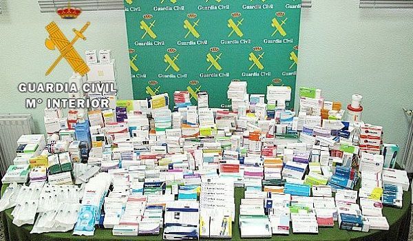 Fotografía de la Operación Pharmakon. Guardia Civil