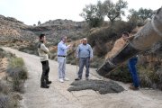 El Ayuntamiento de Alcañiz ha completado hoy un primer arreglo del camino de Santa Bárbara